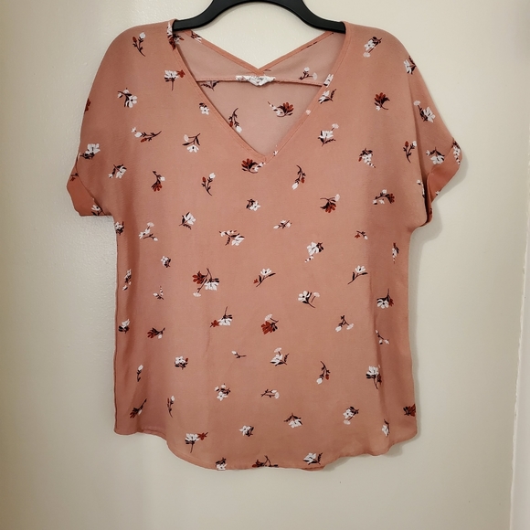 Pink Rose Tops - 🌻 Pink Rose | Floral Blouse Top